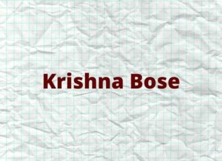 Krishna Bose Bio Krishna Bose