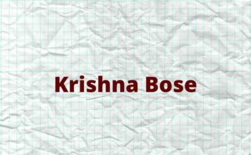 Krishna Bose Bio Krishna Bose