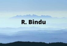R. Bindu Bio R. Bindu