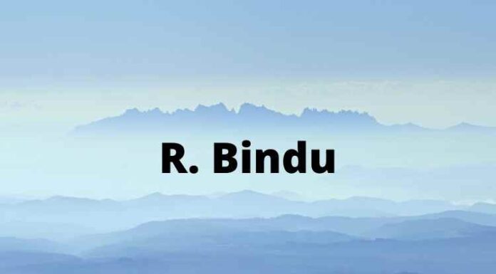 R. Bindu Bio R. Bindu
